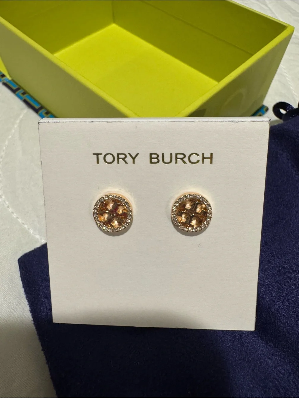 NWT Tory Burch Rose Gold Earrings